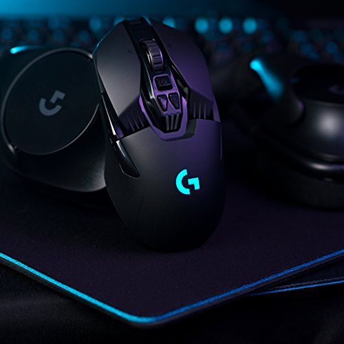 Logitech G903 - Rat  n inal  mbrico para Gaming con Sistema de Carga inal  mbrica POWERPLAY Compatible con Lightspeed - Paquete Alem  n