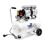 kompressor funktionsweise Arbeitsdruck: 8 Bar / 116 psi Ölfreier Druckluftkompressor mit 24L Kessel, 0,95PS 110l/m 700W Flüsterkompressor
