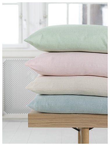 Magma „Riva“ Kissenhülle ca. 50 x 50 cm im Retro-Style; Leinen-Vintage-Look in 6 zarten angesagten Pastelltönen (Farbe altrose) - 2