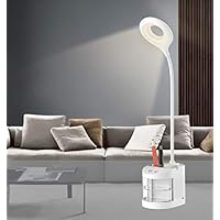 One94store Desk Lamp with Organizer, Phone Holder, Night Light, Pen Stand Table Lamp for Dorm Room Study Desk, 2000mAh…