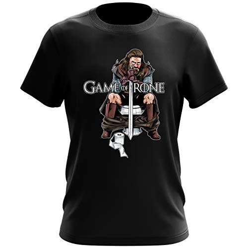 T-Shirt Cinéma Fun - Parodie Game of Thrones - Game of Trone... :) - T-shirt Homme Noir - Haute Qualité (780) - Taille L