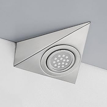 FRS 12V 20W Halogen Recessed Under Cabinet Downlight – Stainless Steel, Warm White
