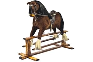 SALE SALE WHILE STOCK LAST "Shire Horse in BAY colour" Handmade Rocking Horse MARS IV Cheval à bascule MJmark