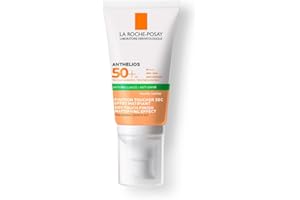 La Roche-Posay Anthelios, Gel Crema Colorata SPF50+, Per Pelli Reattive o Sensibili al Sole, Protezione Alta ad Ampio Spettro, Con Acqua Termale di La Roche-Posay, 50 ml