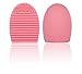 Demarkt Brushegg Makeup Brush Cleaning Glove Silicone Glove for Cosmetic Brush Cleaning Foundation Makeup Tools(Pink)
