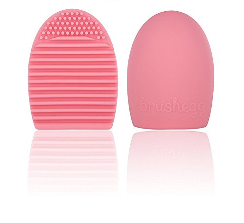 Demarkt Brushegg Makeup Brush Cleaning Glove Silicone Glove for Cosmetic Brush Cleaning Foundation Makeup Tools(Pink)