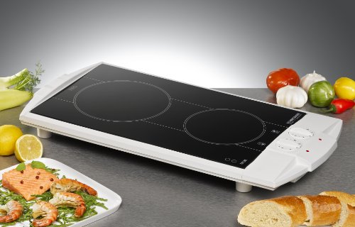 ROMMELSBACHER CT 3010 Vario – CERAN® DOPPELKOCHTAFEL – 3000 Watt – weiß - 4