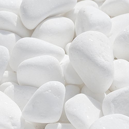 Marmorkies SNOW rein weiß schneeweißer Garten Kies Warenprobe (15/28 mm 950g)