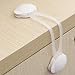 Child Safety Protective Device Baby Lock for Cabinet Drawers Doors Oven Safety Lock Latch (M, White)