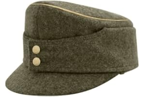 Militaryharbor Gebirgsjager Bergmütze General Braun Grau Wolle Feldmütze