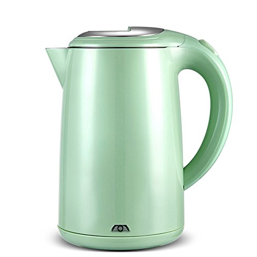 GZZ Bouilloire lectrique de Bureau  la Maison, Bouilloire lectrique de 1500 Watts, 1.5L, Protection Sche d'bullition et Arrt Automatique, Chauffage du chssis,Vert,1.5L
