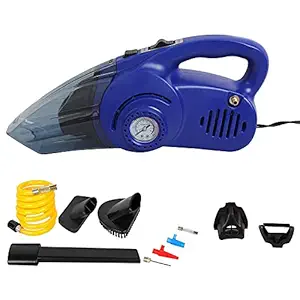 Oshotto 100W Heavy Duty Car Vacuum Cleaner Cum 120W Heavy Duty Air Compressor/Tyre Inflator (2 in 1) Compatible with BMW 6GT (Blue)