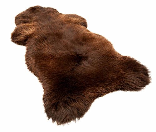 Lammfell Schaffell Fell braun ökologisch gegerbt ca.110-120cm