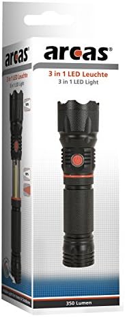 Arcas 3 in 1 LED Light, Aluminium, Black