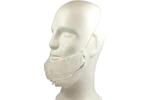 ‎BICAP 100 Stück Bartschutz (detektierbar) aus Vlies [PP], 40 x 25 cm, im Polybeutel, Bartbinden