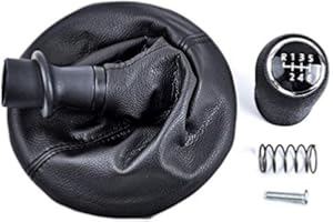 Schaltsack Schaltmanschette mit Schaltknauf und Rahmen, OTUAYAUTO als Komplettset Plug Play Ersatzteil für T5, 6 Gang OEM: 7H0711113