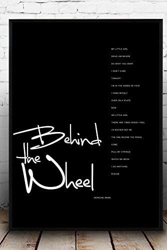Behind the Weel Depeche Mode. Poster printing depeche mode. Gift idea. Last minute gift. Scandinavian style. Nordic Style.