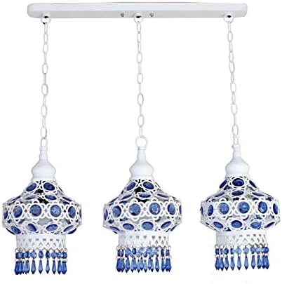 Three Decoration Chandelier,Beads restaurant retro Chandelier cafe Chandelier-C