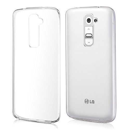Funda Carcasa Gel Transparente para LG G2  Ultra Fina 0 33mm  Silicona TPU de Alta Resistencia y Flexibilidad  Electr  nica Rey  