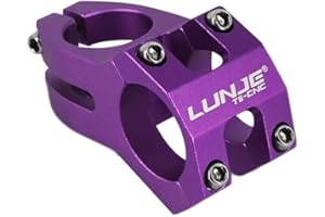 ZhuiKun Potence de Guidon de Vélo 31.8mm Rehausseur de Guidon Potence Courte en Alliage d'Aluminium pour Vélo de Route Montagne BMX