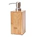 Produktbild XCJ Flüssigseife Flasche - Haus und Hotel Flüssigseife Flasche - Edelstahl Druck Mund - Duschgel Shampoo Presse Flasche - Lotion Flasche,350ml,Bambus