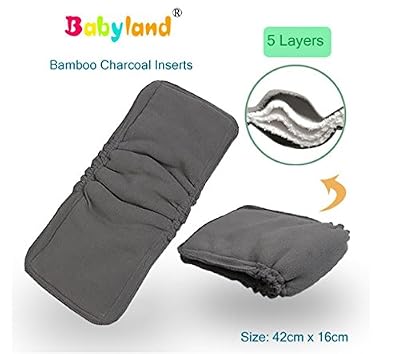 BabyFriend ** 5 x Inserts Bamboo Charcoal ** Booster pour couches lavables SUPER SOFT pour la nuit