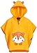 Produktbild Morgenstern Badeponcho Kinder aus Frottee in Gelb mit Kapuze und Fuchs Stickerei