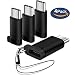 Produktbild iAmotus USB C Adapter, [4 Stücke] Type C auf Micro USB Adapter mit OTG Premium Aluminium für Samsung Galaxy S9/S8/S8+ Note 8 A5 A3 2017, OnePlus 5/6, Huawei Mate 10/9/P10/P9, MacBook Pro usw