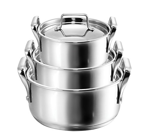 Kopf 124856 Harmony 3-piece cooking pot set, stainless steel