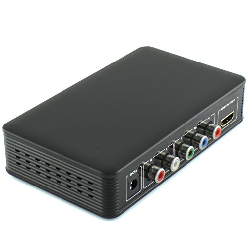 Ligawo ® YPbPr HDMI Konverter - Cinch Component zu HDMI Konverter Adapter Wandler + SPDIF + Cinch rot/weiß Audio zu HDMI + Signalverstärkung + 1080p und HDCP