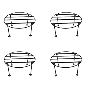 H Hy-tec (Device) HYPR-01 Detachable Indoor/Outdoor Rust Free Plant Stand (Round) (Pack of 4)