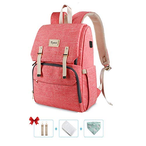 Preisvergleich Produktbild Baby Wickelrucksack Wickeltasche mit Wickelunterlage Multifunktional Große Kapazität Babytasche Babytasche für Reise
