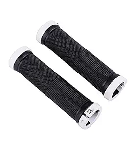 FASTPED Pair Cycling Lock-on Anti-Slip Bicycle Handlebar Handle Grips for MTB BMX