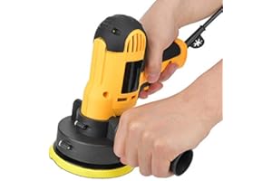 FASIENT1 Kit de pulidora eléctrica de 125 mm, pulidora de coche de 700 W, pulidora de pisos de baldosas domésticas, pulidora para pulir coches, madera, metal, muebles