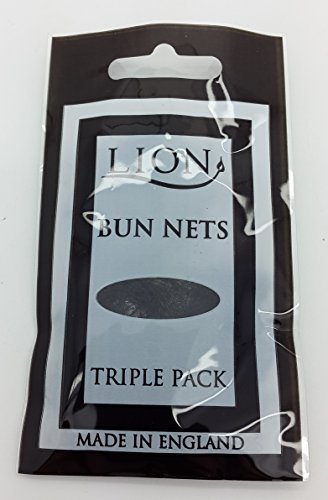 Lion Hair Bun Nets - Ballet Gymnastics Horse-riding (Black)