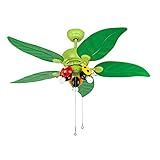 【Diseño】 Esta es una araña de ventilador para sala de niños, que tiene el efecto decorativo de la lámpara y la practicidad del ventilador, reduciendo el consumo de energía y brindando al niño un ambiente de vida feliz.