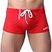 Produktbild Herren Boxershorts Xinan Men Boxer Slips Schwimmen Shorts Badehose Hose (L, Rot)
