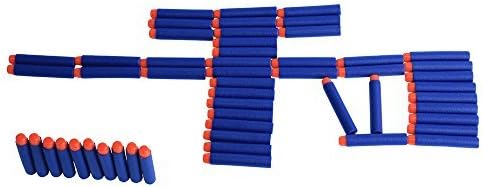 AZLife 7.2cm Hollow Warhead Darts Refill for Foam Dart Blasters Series Toy Gun (Blue, Pack of 100)