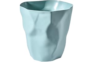 Ailler Pattumiera da ufficio/cestino per la carta/Pattumiera da camera da letto, Pattumiera per la spazzatura in plastica Ufficio Camera Irregolare Ecologica, per l'Ufficio, Camera (Azzurro)