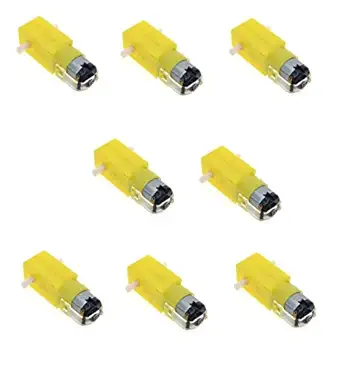 Techleads DC BO Motor Dual Shaft Smart Car Robot Gear for Arduino (8 Piece)