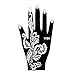 Mehndi Stencil Henna Designs for hand - single use Y056
