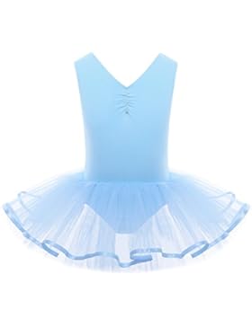 YiZYiF Mädchen Ballettanzug Ballettkleid Ballett Trikot Turnanzug Mädchen Kleider 98 104 110 116 122 128 140 152...
