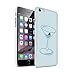 Produktbild Stuff4® Glanz Snap-On Hülle/Case für Apple iPhone 6S+/Plus/Martini-Glas/Alkohol Muster/Teal Mode Kollektion