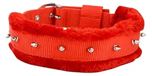 Skora Spike Dog Collar Blue - Large- 1.25 Inch