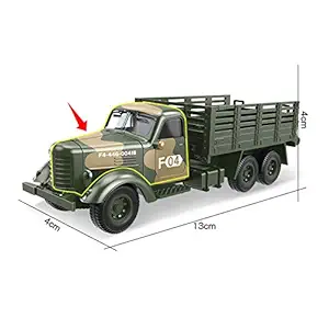 Thboxes Kids Boys Simulate Military Series Alloy Car Educational Toy Transport Vehicle