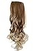 24" & 100g Hair Piece Clip In Pony Tail Extension Very LONG & SEXY Curled Wavy Heat-Resisting (blonde mix #25T613(HC5a))
