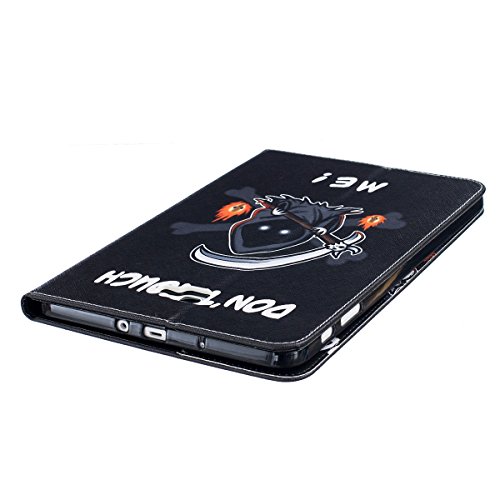 Samsung Galaxy Tab A 10.1 Hülle Case,Samsung Galaxy Tab A 10.1 T580 Ledertasche Smart Cover,Ekakashop Ultradünn Bunt Tod Muster Painting PU Leder Schale Ständer Schutzfolie Schutzhüllen Flip Cover Tasche TPU Innere Hülle Silikon Back Case Etui mit Magnetverschluss Wallet Kreditkarte Card Holder Slot für Samsung Galaxy Tab A 10.1 T580 T585 + 1x Kostenlos Ständer (Farbe zufällig) - 8