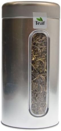 PASSION FRUIT-MANGO - flavoured green tea - in a Silver Caddy - Ø 76 mm, height 153 mm (100g)