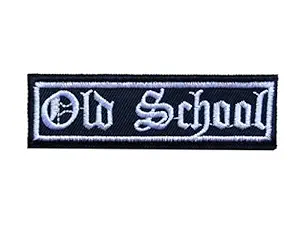 OLD SCHOOL Skool Embroidered Jacket Vest Patch Emblem Independent Motorcycle Biker