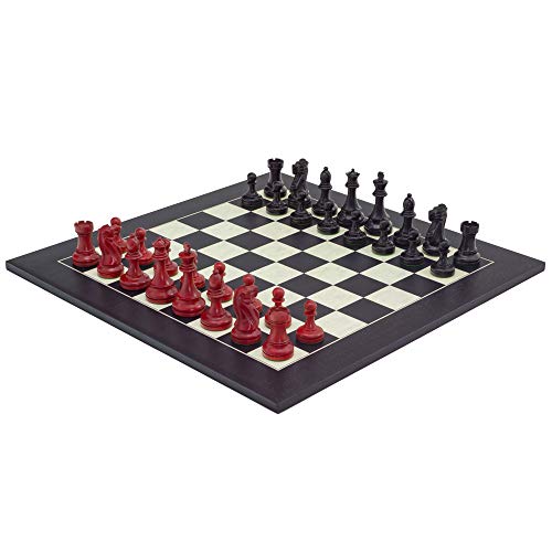 The Regency Chess Company Ltd THE RED E NERO broadbase Set di scacchi